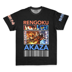Kyojuro Rengoku vs Akaza Demon Slayer Streetwear T-Shirt
