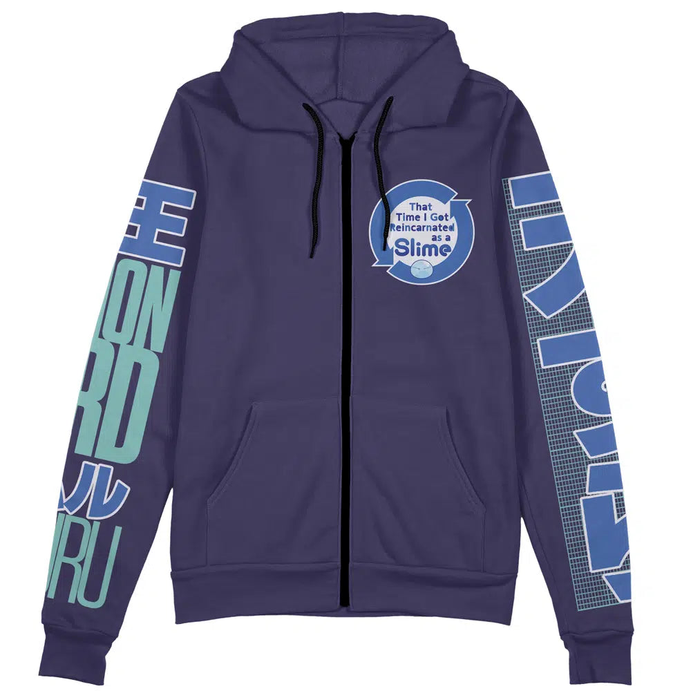 Rimuru Tempest V3 That Time I Got Reincarnated as a Slime Streetwear Zip Hoodie Jacket