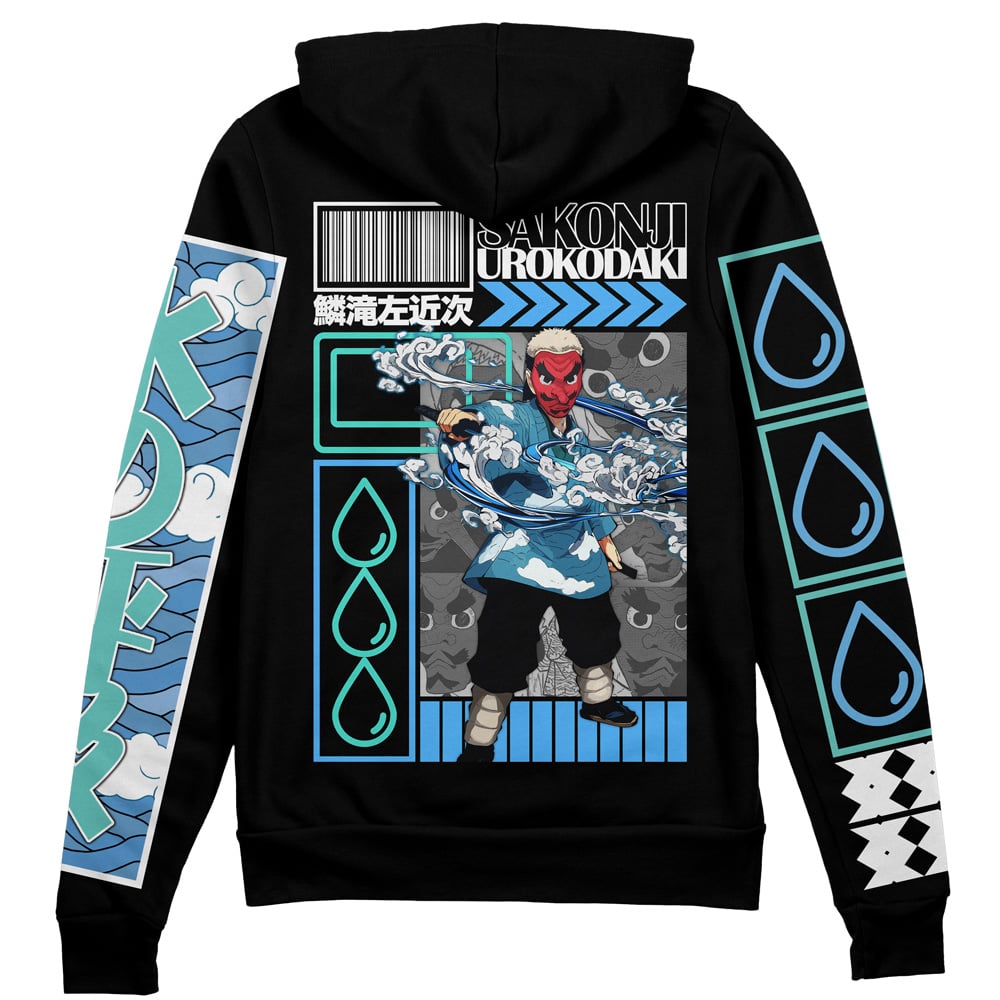 Sakonji Urokodaki Demon Slayer" Streetwear Zip Hoodie Jacket