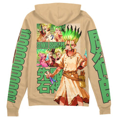 Senku Ishigami Dr. Stone Streetwear Zip Hoodie Jacket