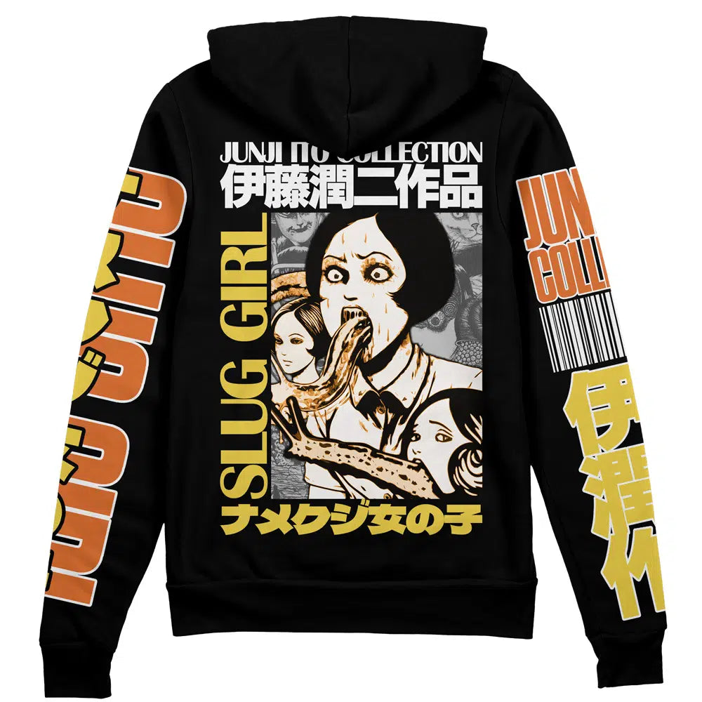 Slug Girl Junji Ito Collection" Streetwear Zip Hoodie Jacket