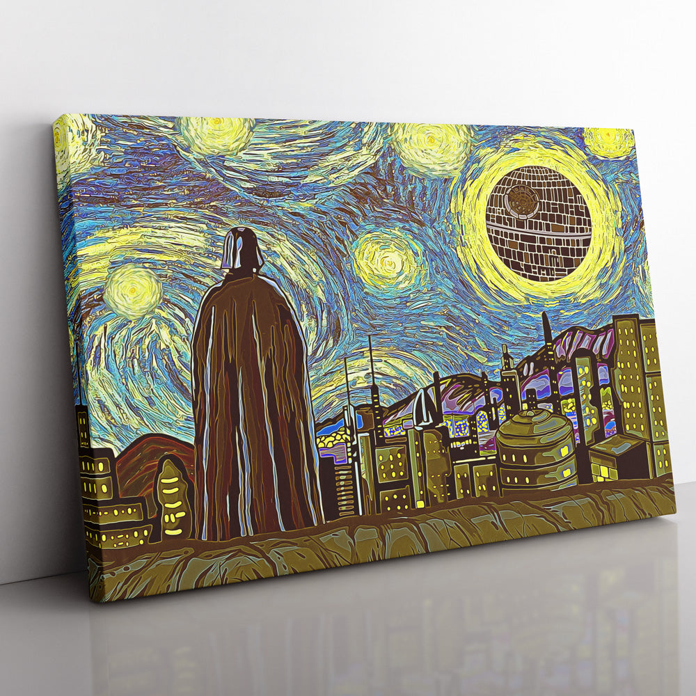 Star Wars Starry Night Canvas Print Wall Art - Nysekai