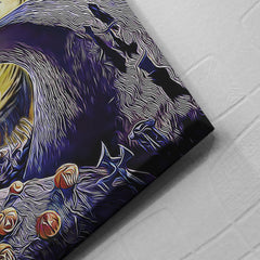 Starry Nightmare Before Christmas Canvas Print Wall Art - Nysekai