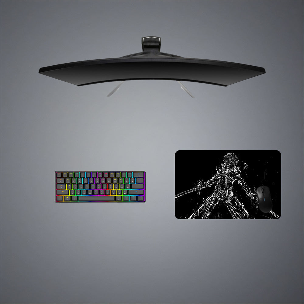 Sword Art Online Character Drawing Design M-XXL Size Gaming Mouse Pad, Computer Desk Mat