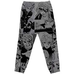 Uzui Tengen Manga Collage Demon Slayer Streetwear Sweatpants