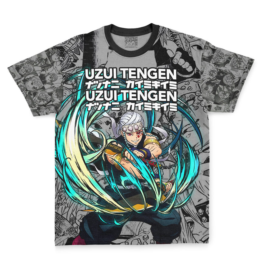 Uzui Tengen Manga Collage Demon Slayer Streetwear T-Shirt