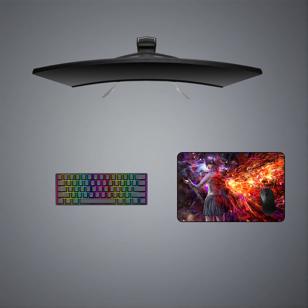 Tokyo Ghoul Touka Wings Design M-XXL Size Gaming Mouse Pad, Computer Desk Mat