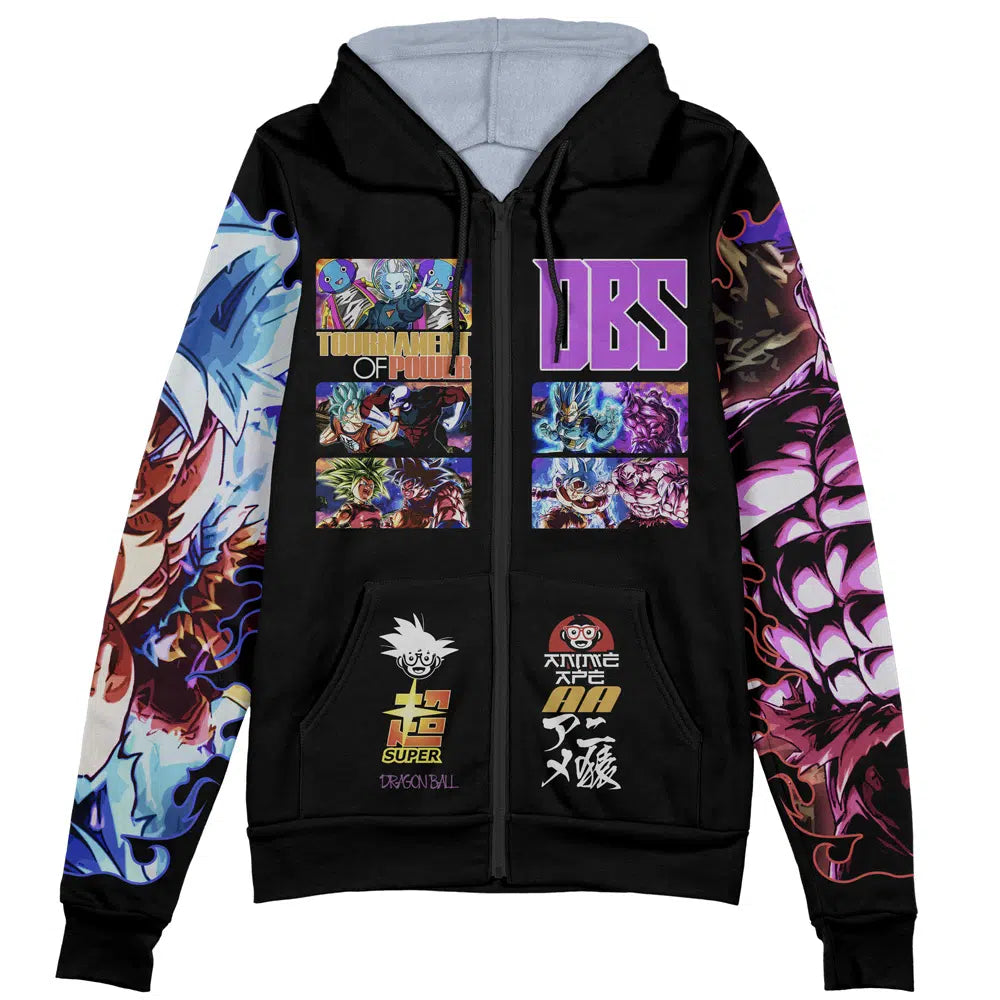 Tournament of Power Dragon Ball Z Streetwear Zip Hoodie Jacket
