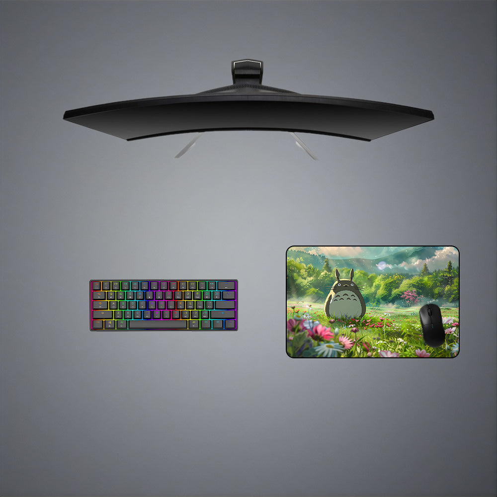 Totoro Meadow Design M-XXL Size Gaming Mouse Pad, Computer Desk Mat