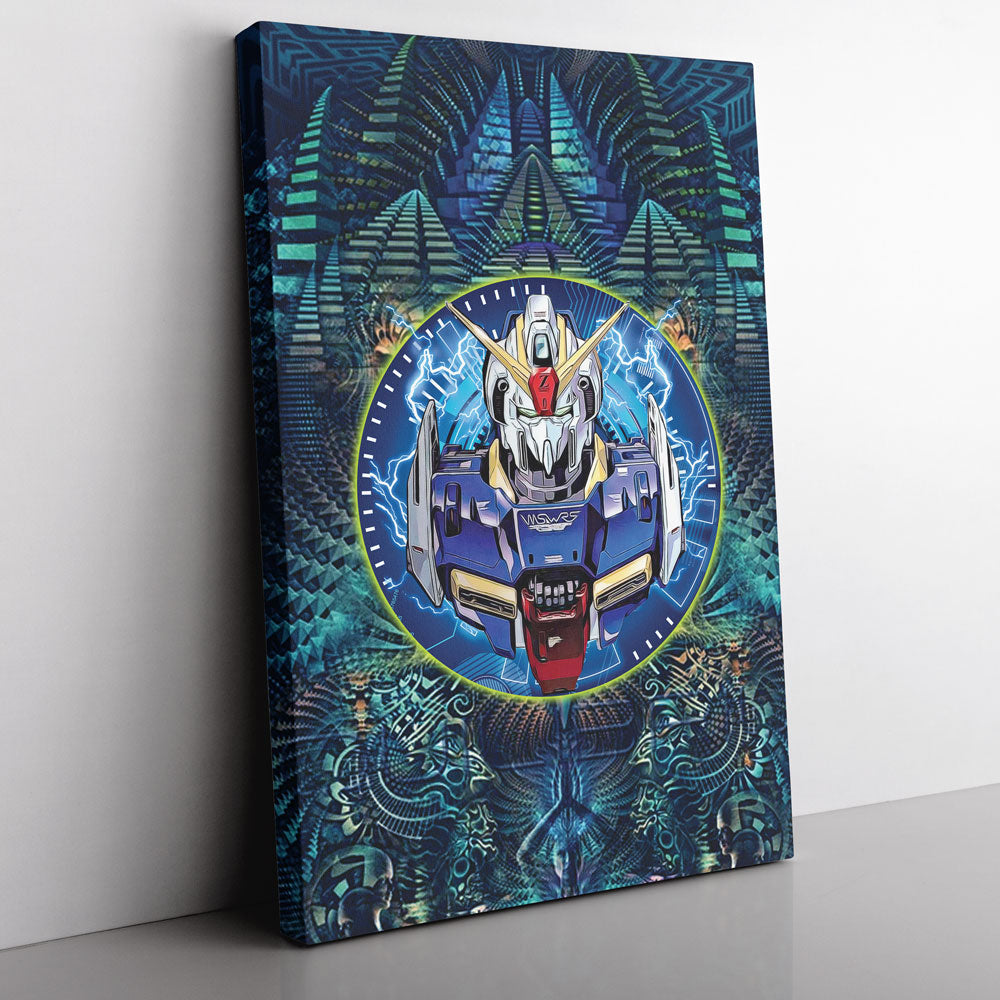 Trippy Abstract Gundam Canvas Print Wall Art - Nysekai