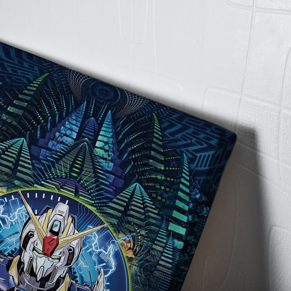 Trippy Abstract Gundam Canvas Print Wall Art - Nysekai