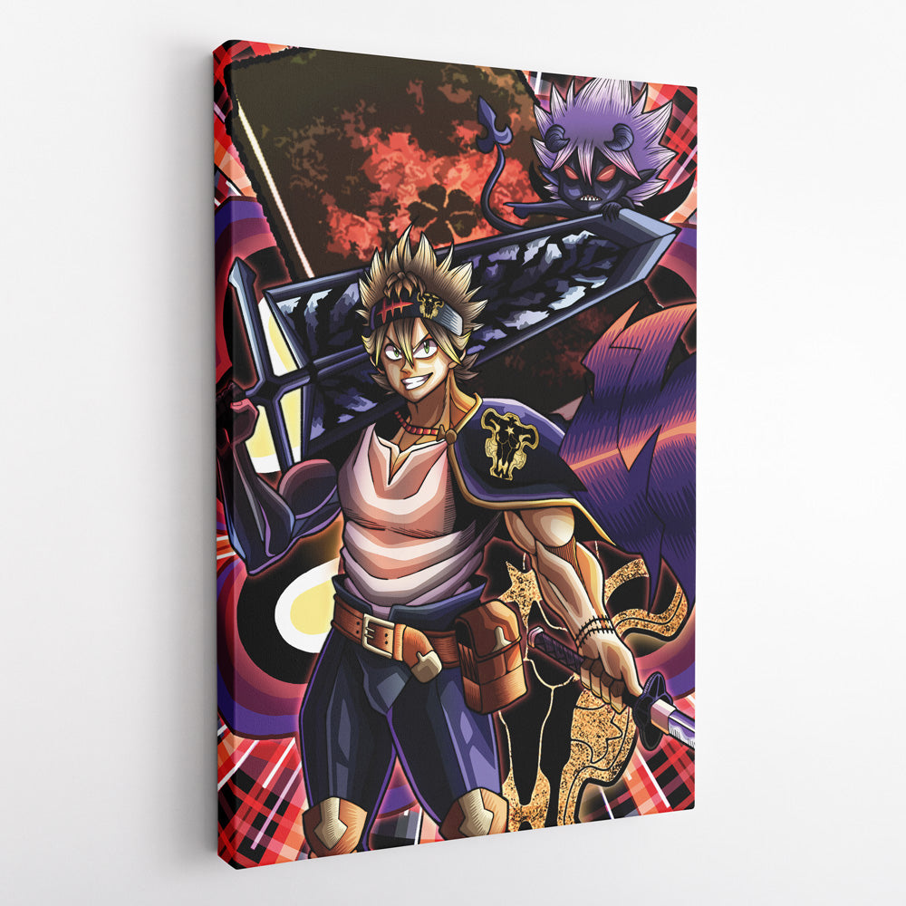 Trippy Asta x Liebe Black Clover Canvas Print Wall Art - Nysekai