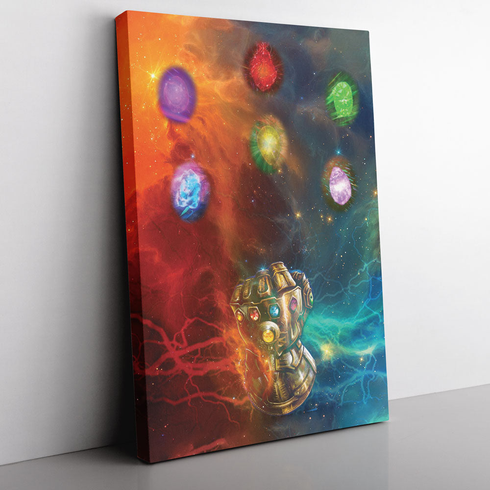 Trippy Cosmic Infinity Stones Marvel Canvas Print Wall Art - Nysekai