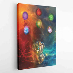 Trippy Cosmic Infinity Stones Marvel Canvas Print Wall Art - Nysekai