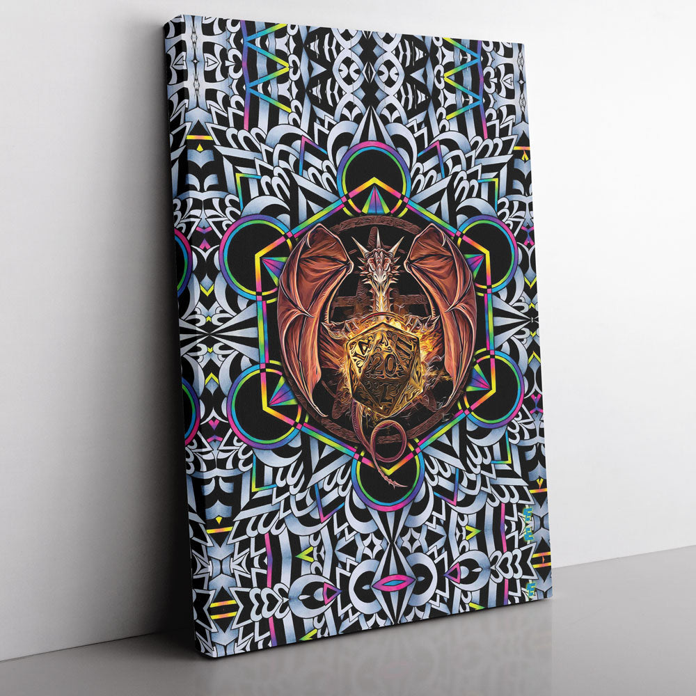 Trippy Dungeons & Dragons Vertical Canvas Print Wall Art - Nysekai