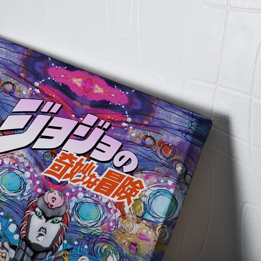 Trippy Golden Wind Squad Jojo's Bizarre Adventure Canvas Print Wall Art - Nysekai