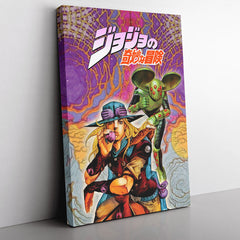 Trippy Gyro Zeppeli Ball Breaker Jojo's Bizarre Adventure Canvas Print Wall Art - Nysekai