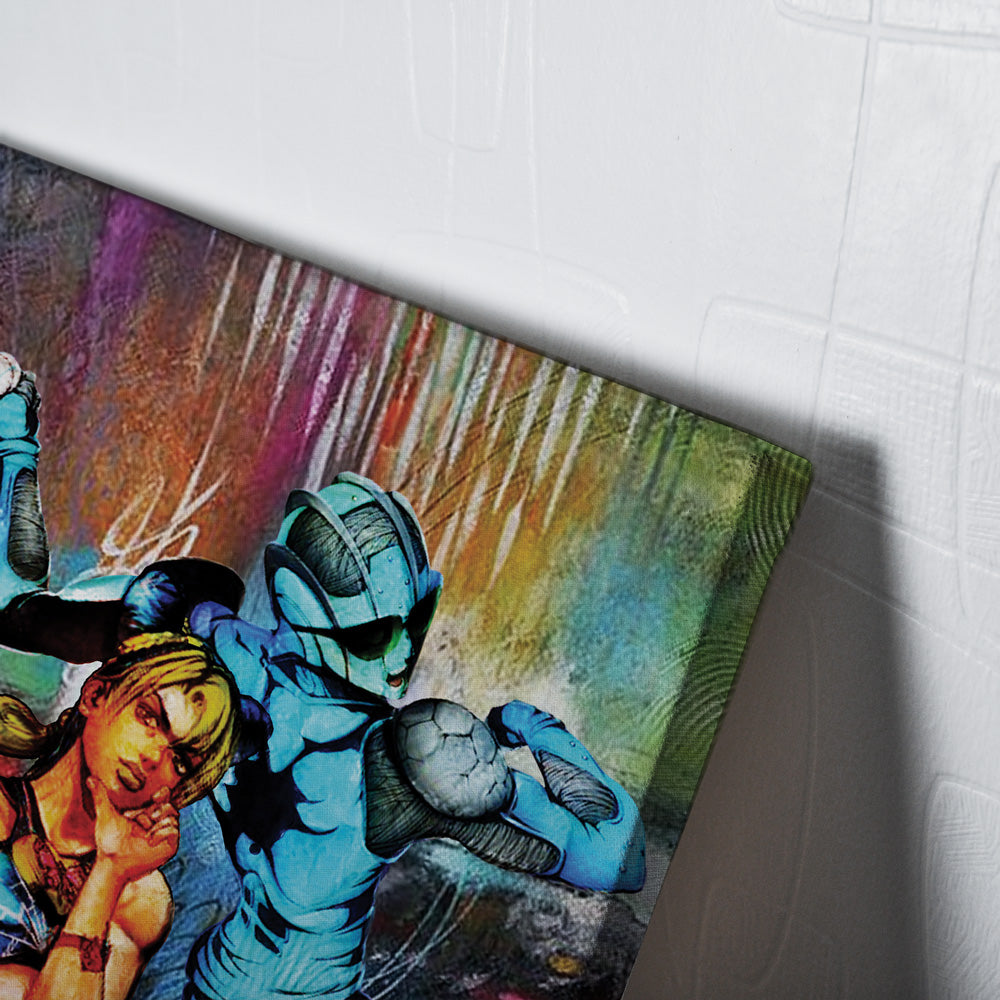 Trippy Jolyne Cujoh Stone Ocean Jojo's Bizarre Adventure Canvas Print Wall Art - Nysekai