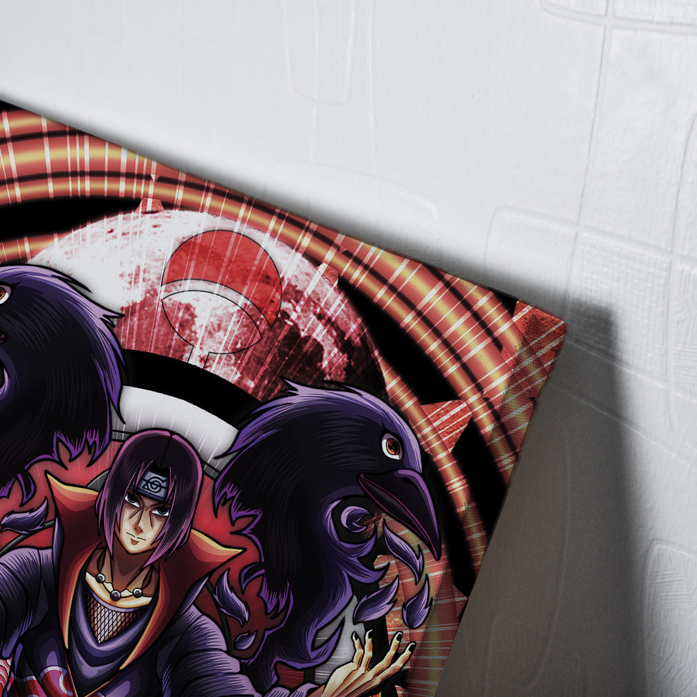 Otakuri "Trippy Meditating Itachi Akatsuki Naruto Canvas Print Wall Art