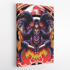 Otakuri "Trippy Meditating Itachi Akatsuki Naruto Canvas Print Wall Art