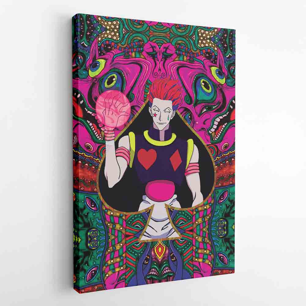Trippy Mystic Faces Hisoka Hunter X Hunter Canvas Print Wall Art - Nysekai