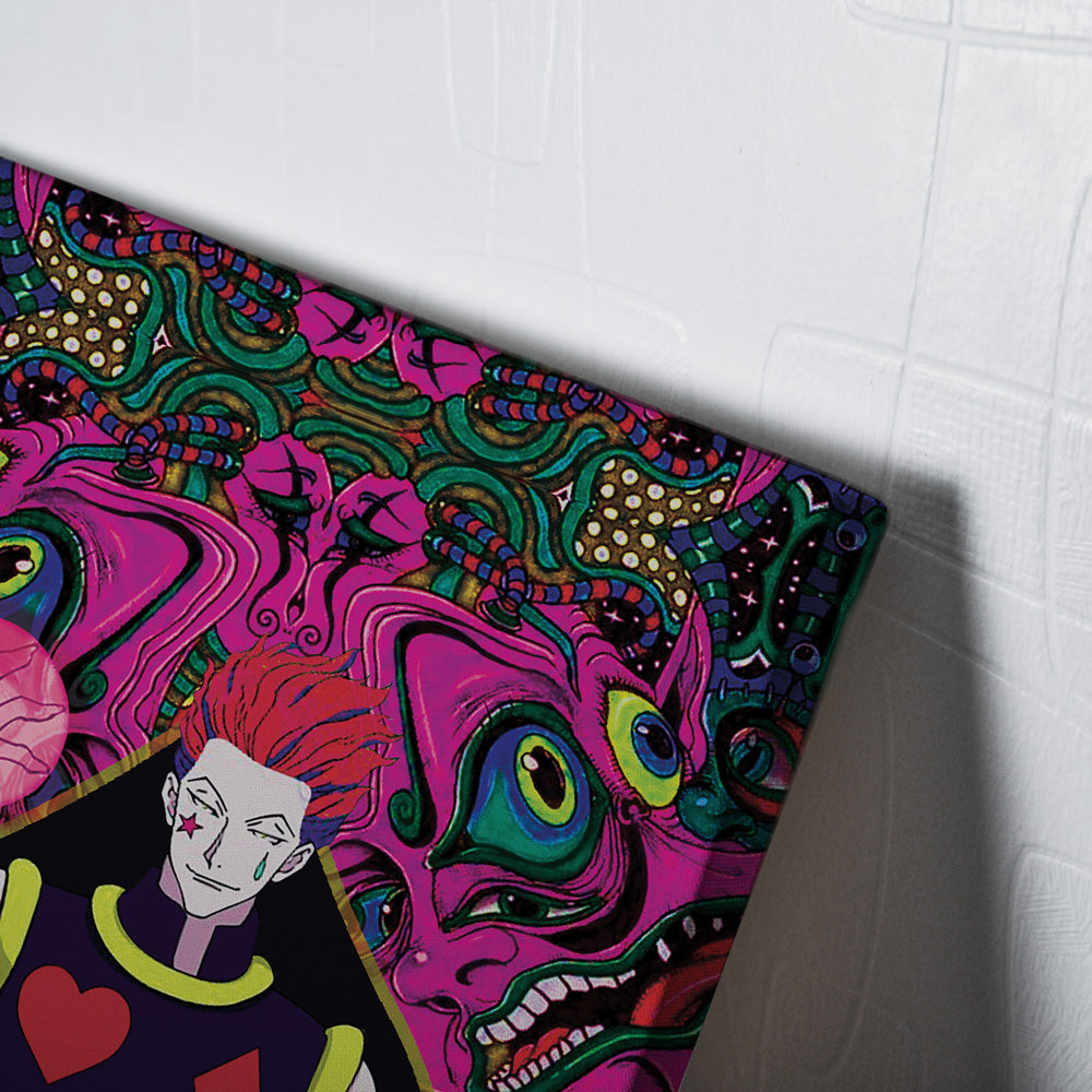 Trippy Mystic Faces Hisoka Hunter X Hunter Canvas Print Wall Art