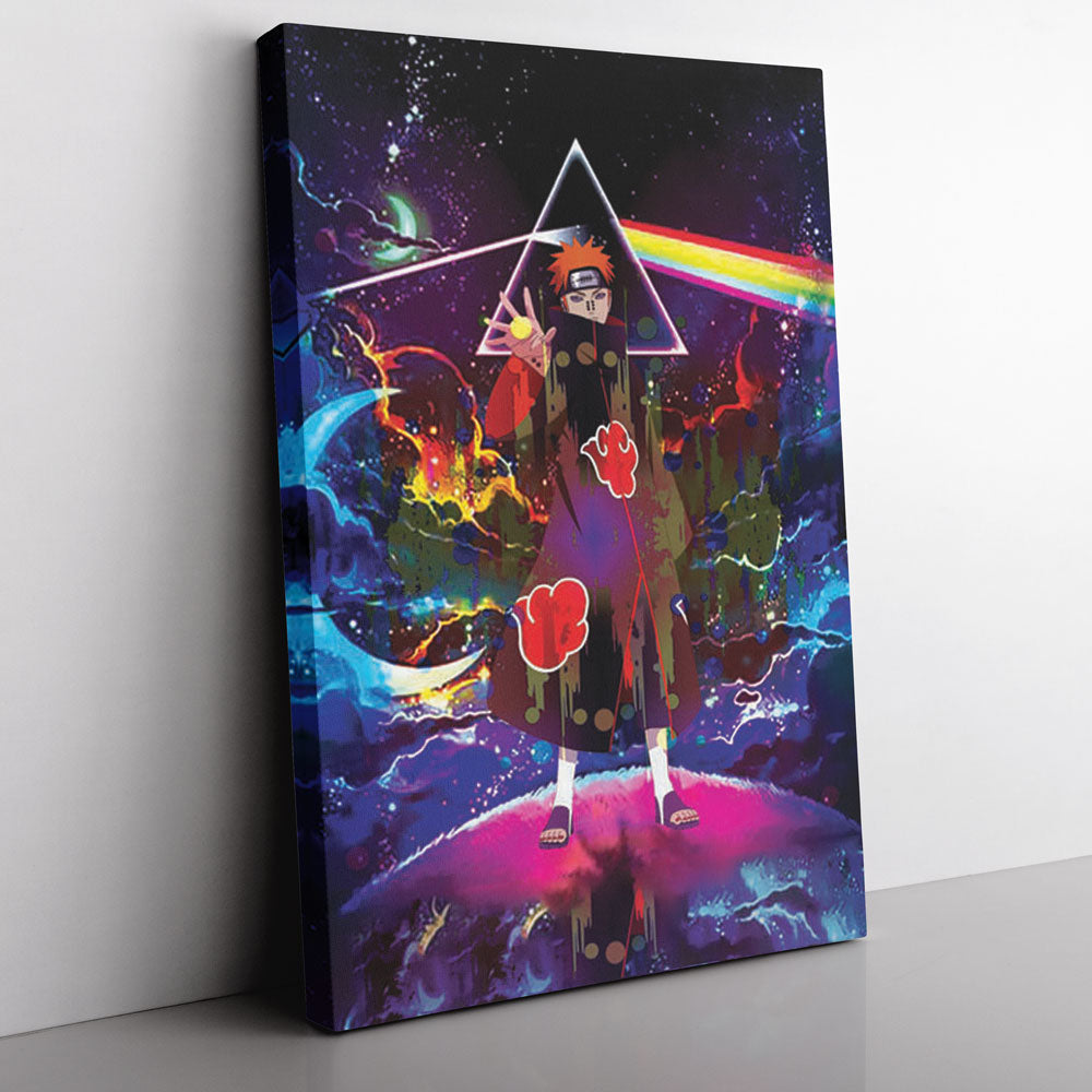 Trippy Naruto Akatsuki Astral Led Pain Canvas Print Wall Art - Nysekai