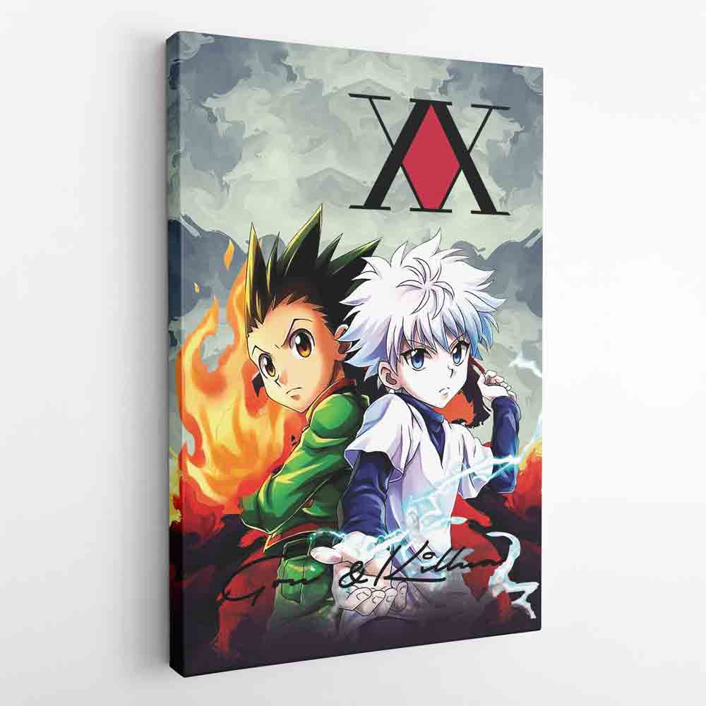 Trippy Power Duo Gon & Killua Hunter X Hunter Canvas Print Wall Art - Nysekai