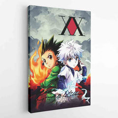 Trippy Power Duo Gon & Killua Hunter X Hunter Canvas Print Wall Art - Nysekai