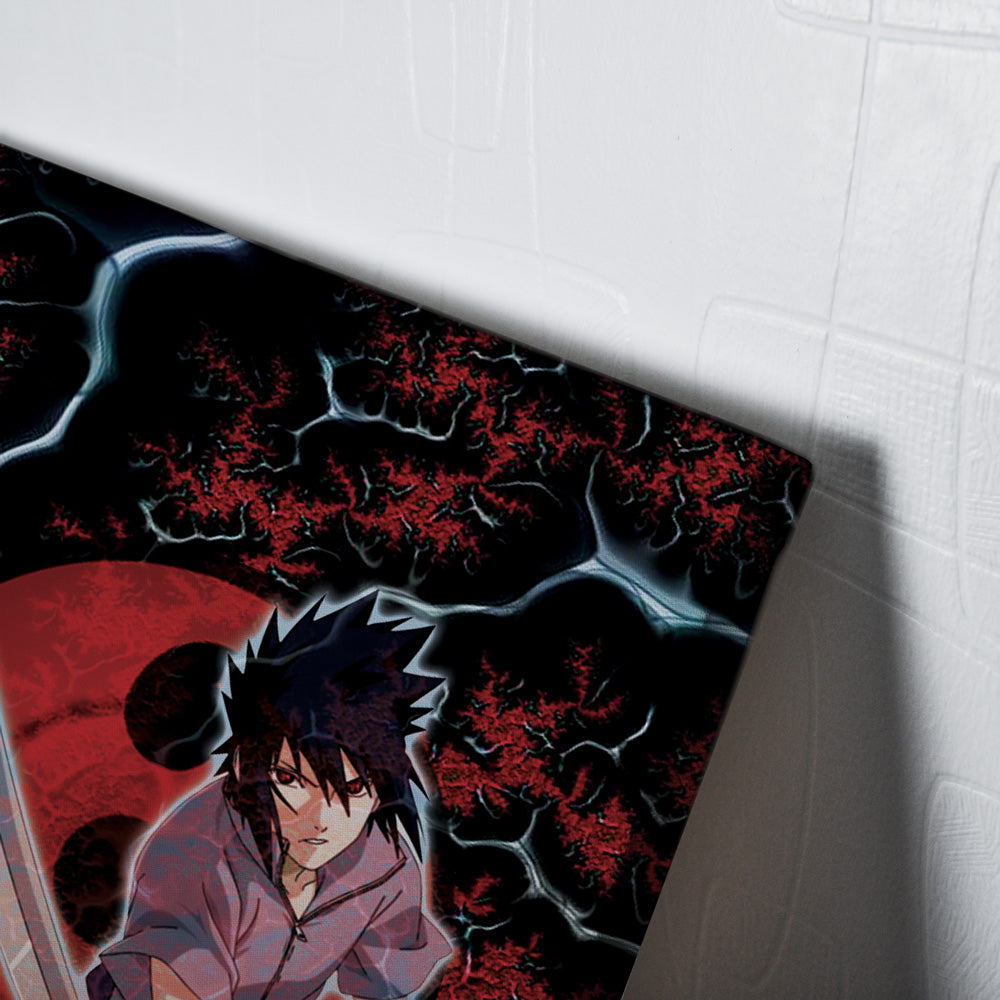 Trippy Sasuke Uchiha Naruto Canvas Print Wall Art - Nysekai