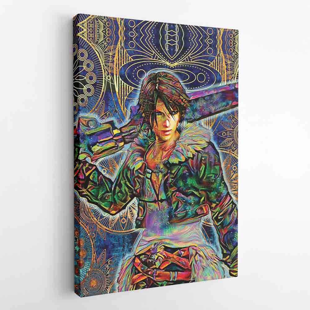 Trippy Squall Final Fantasy 8 Canvas Print Wall Art - Nysekai