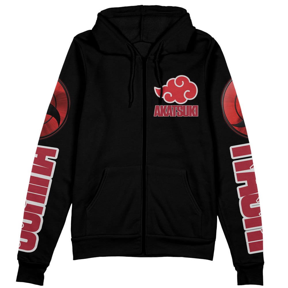 Uchiha Itachi Naruto Streetwear Zip Hoodie Jacket