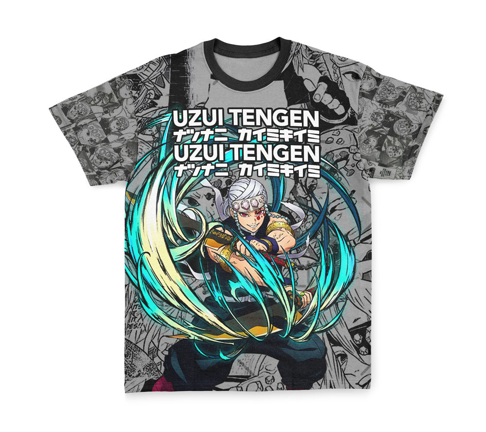 Tengen Uzui Manga Collage Demon Slayer Streetwear T-Shirt