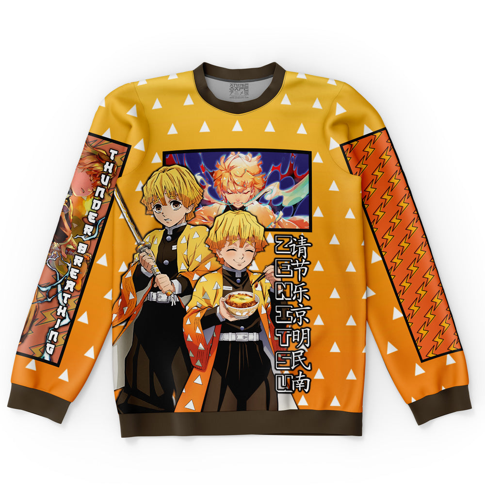 Agatsuma Zenitsu Haori Demon Slayer Streetwear Sweatshirt