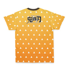 Agatsuma Zenitsu Haori Demon Slayer Streetwear T-Shirt
