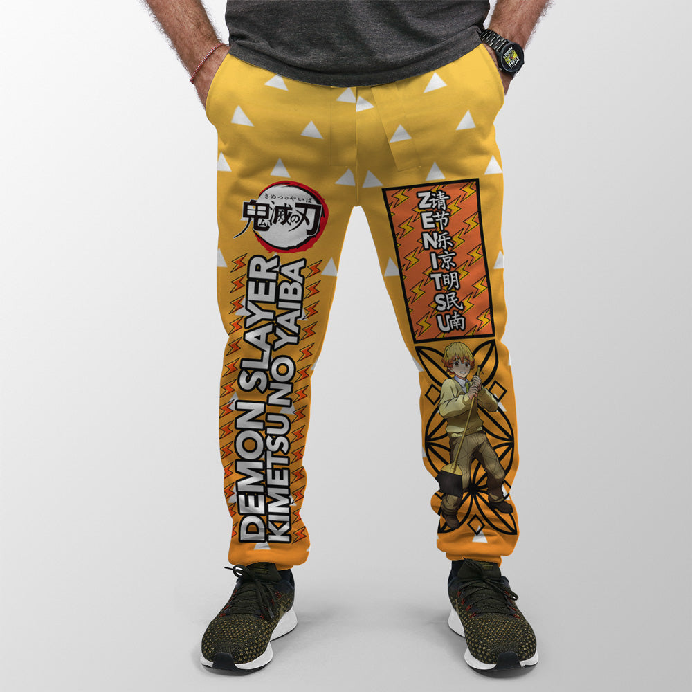 Agatsuma Zenitsu Haori Demon Slayer Streetwear Sweatpants