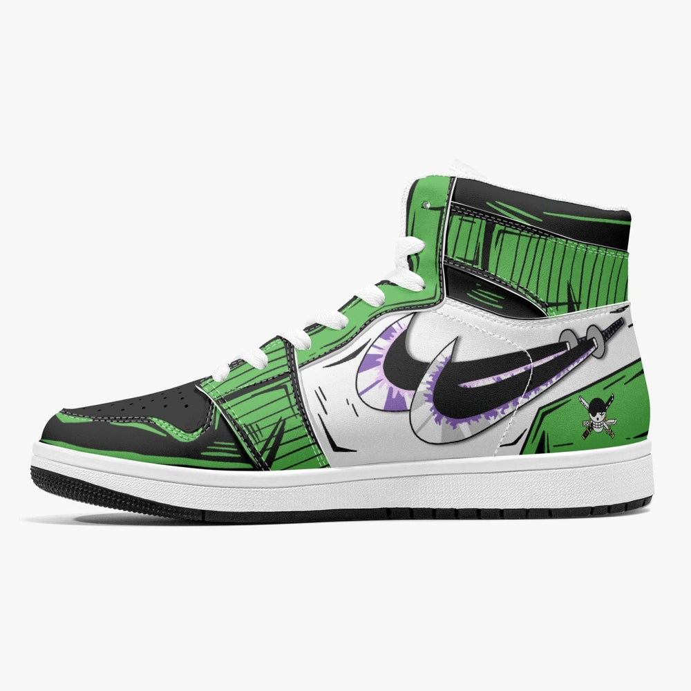 Zoro Roronoa One Piece Mid 1 Basketball Shoes