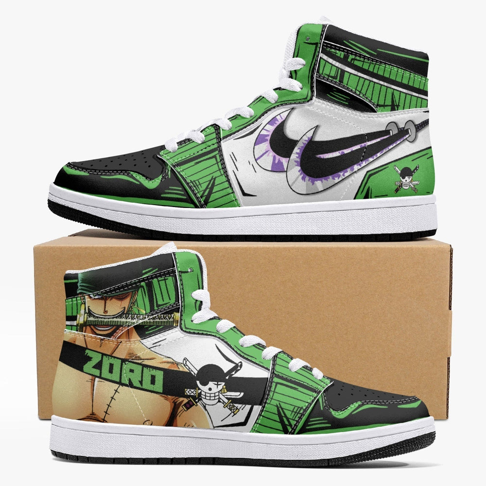 Zoro Roronoa One Piece Mid 1 Basketball Shoes