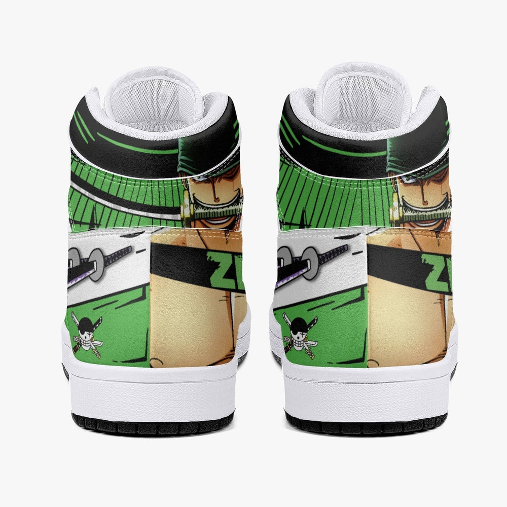 Zoro Roronoa One Piece Mid 1 Basketball Shoes