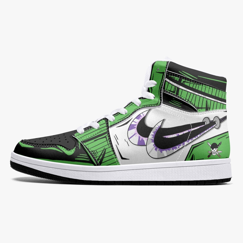 Zoro Roronoa One Piece Mid 1 Basketball Shoes